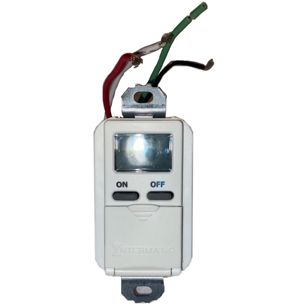 Intermatic EI500WC 7-Day Single-Pole Digital Timer Switch, White